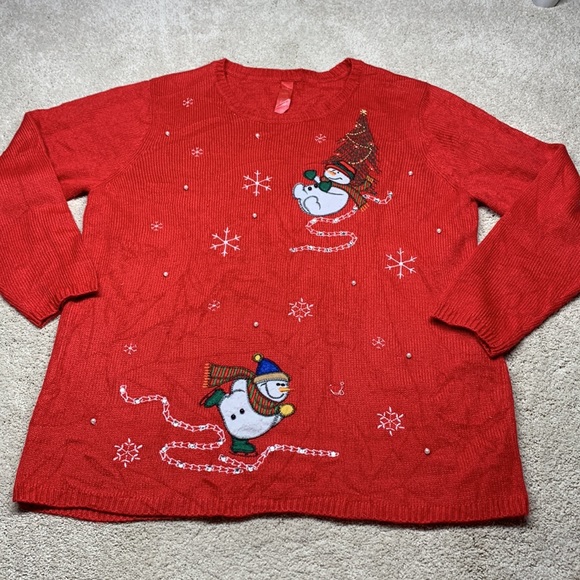 ❤️ Snowman Ugly Christmas Sweater - Picture 3 of 10